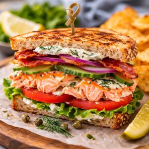 club med salmon sandwich