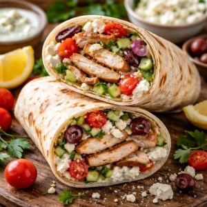 mediterranean turkey “turbo” wrap