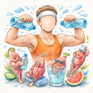 muscles, hydration