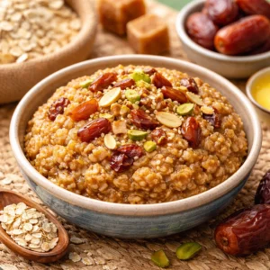 oats and date halwa