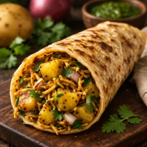 aloo ki bhujia comfort wrap