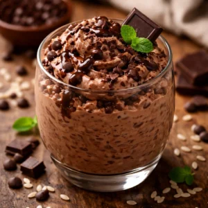 chocolate rice mousse