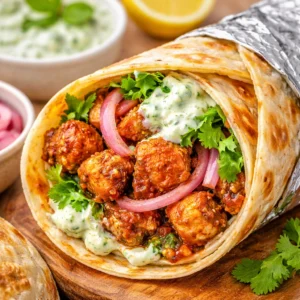 chicken tikka wrap