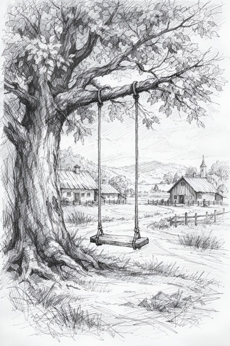 a serene village