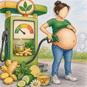 bloating, gas