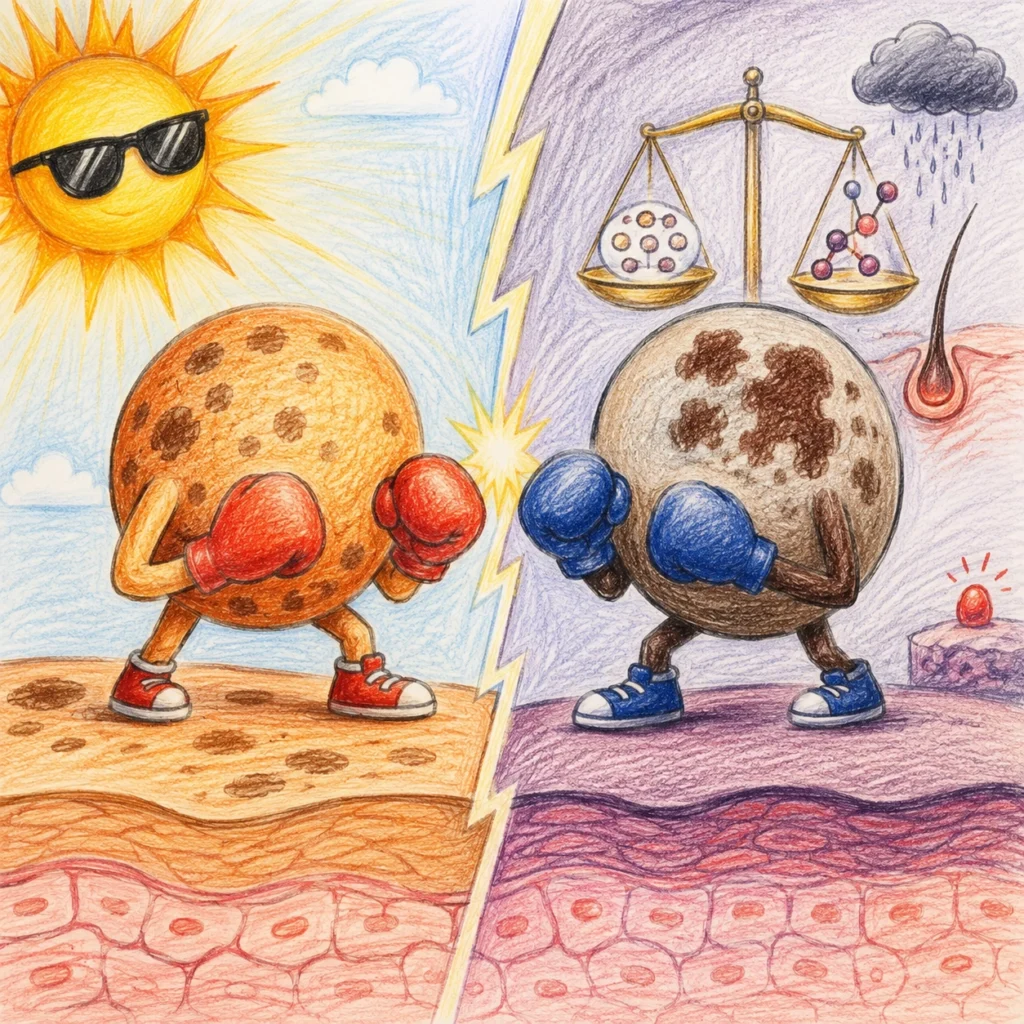 sun damage, pigmentation