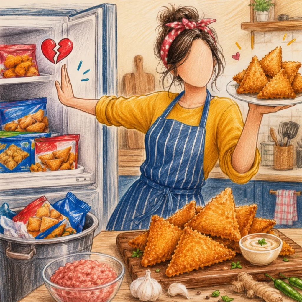 crispy chicken triangles
