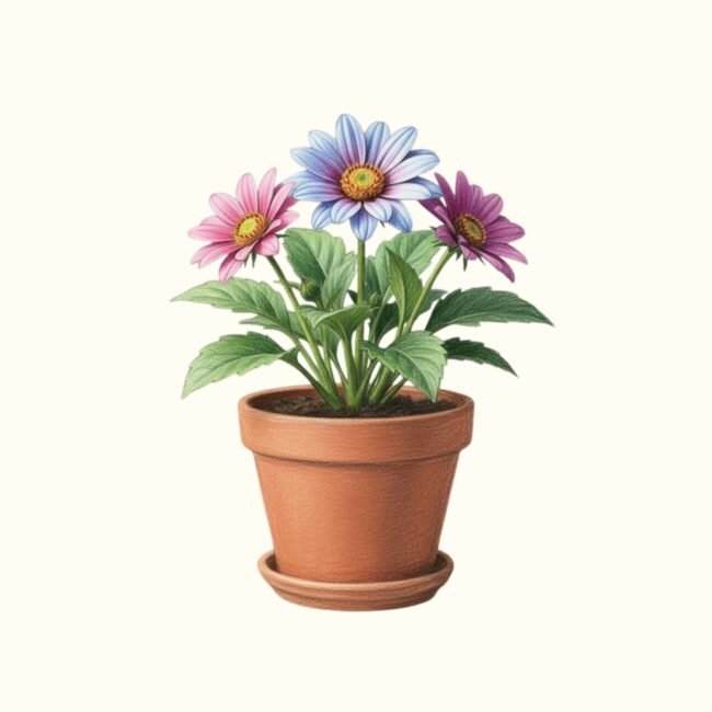 Potted Blooms Posters and Art Prints