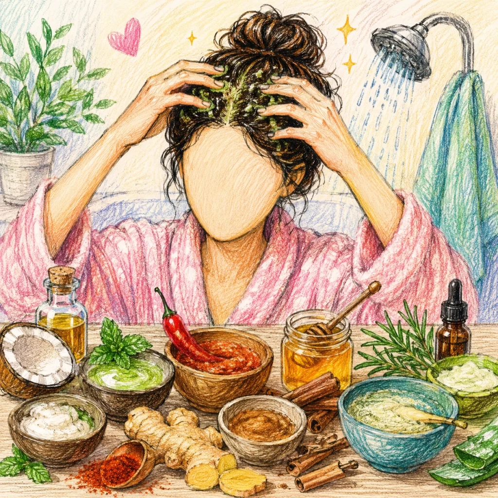 masks, blood circulation, scalp