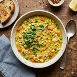 oats, vegetables, soup ,