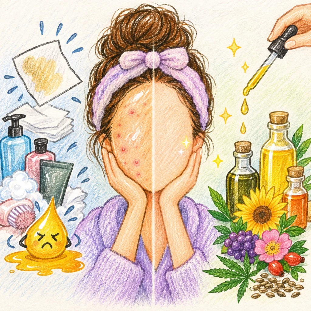 sebum, recalibration, linoleic acid